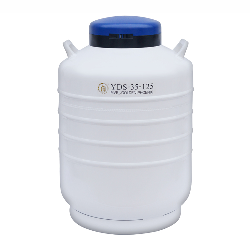 金凤液氮罐 配多层方提筒的液氮生物容器 YDS-35-125